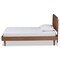 Baxton Studio Gisa Mid-Century Modern Transitional Walnut Brown Finished Wood Twin Size Platform Bed 187-11163-11158-Zoro - alternate 7